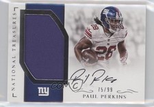 2016 Panini National Treasures 75/99 Paul Perkins #RMS-PP Auto x5u