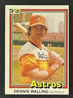 1981 Donruss Dennis Walling Houston Astros #144