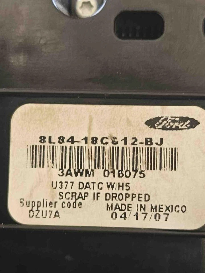 2008 Mercury Mariner Manual Climate AC Heater Control OEM - Image 4 of 4