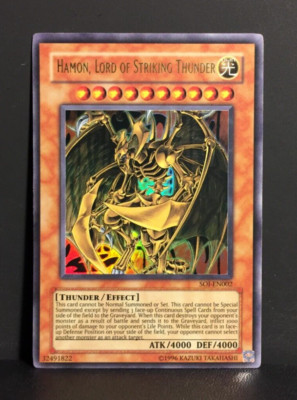 Hamon, Lord of Striking Thunder | Ultra Rare | SOI | leicht bespielt | Yu-Gi-Oh