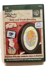 Folkart One Stroke Bold and Fresh PAINTING DVD Dewberry 2189 Scrapbook Acrylic