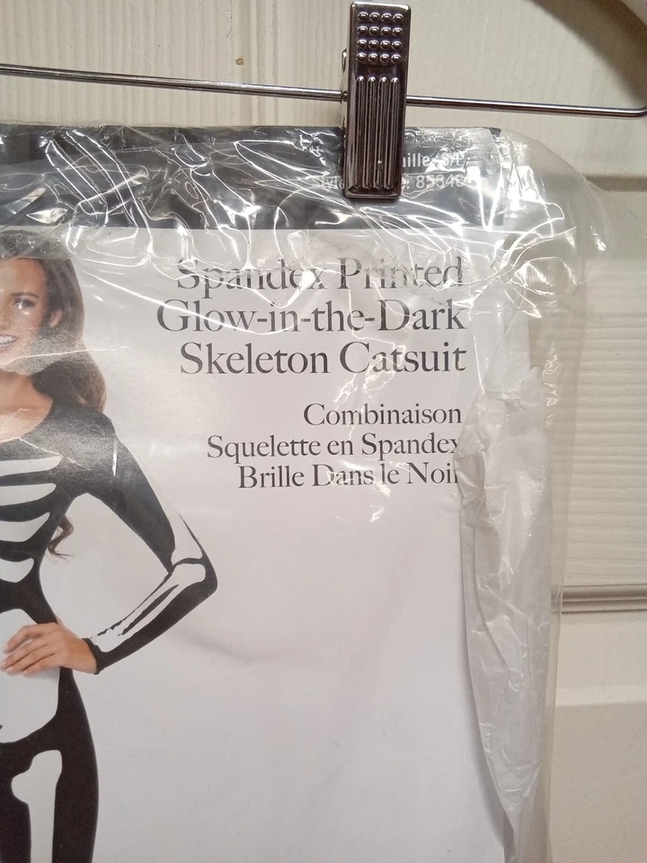 Sexy Leg Avenue Mujer Estampado Esqueleto Catsuit Disfraz TALLA S/P Foto 2 de 4