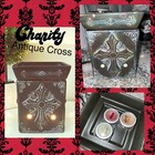 Scentsy “CHARITY” Wax Warmer + Free Wax ~ Vintage antique Cross Religious God