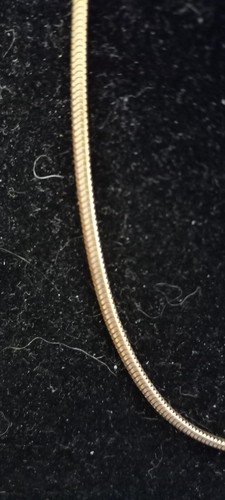 Collar Cadena Serpiente Tono Oro 15" Colgante Taipari Pat - Imagen 2 de 8
