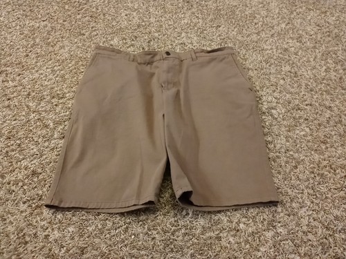 Dakota Grizzley Shorts Mens 36 (Actual 37) Brown Chino Flat Front Cotton Stretch