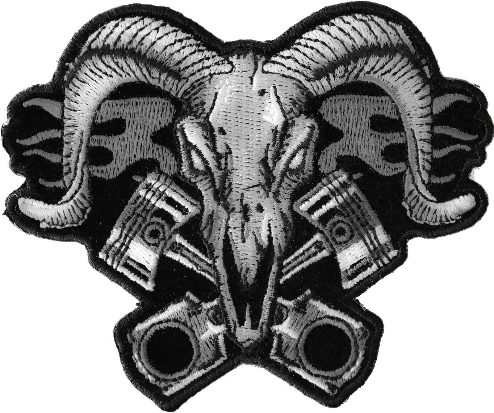 Ram with Pistons Iron on Patch - 4x3.3 inch - P6702