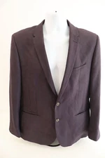 Taylor & Wright Men's Blazer Jacket Size 42R Purple Slim Fit