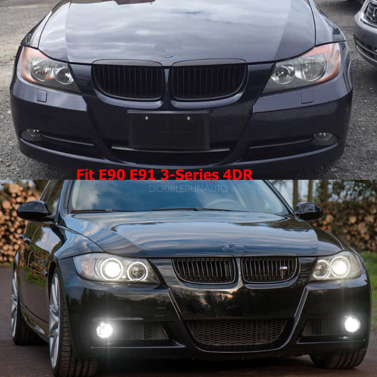 Rocker Panels Side Skirts M3 style For BMW 05-11 E90 E91 3-Serie