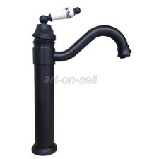 Oil Rubbed Bronze Kitchen Basin Sink Mixer Tap Swivel Spout Single Lever Faucet