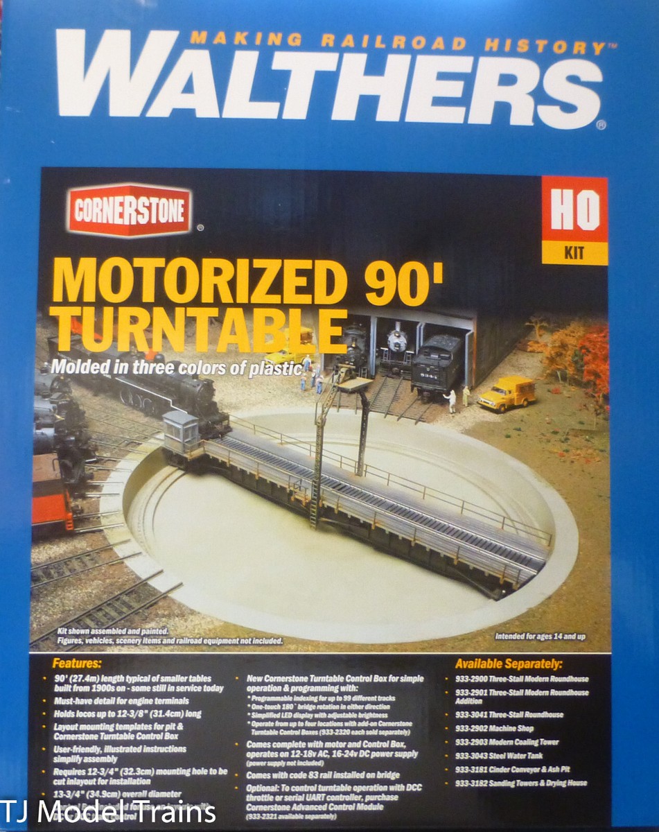 Walthers HO #933-2860 Motorized 90' Turntable -- Assembled 13-3