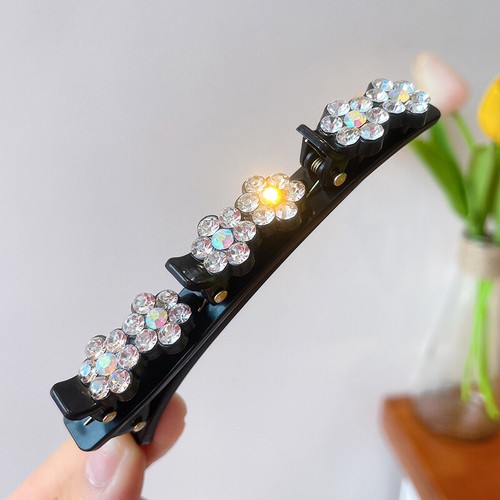 Haarnadel Seite Bangs Clip Tooth-Shaped Perle Kristall Blume Geflochten Haar ✪ ↑ - Bild 63 von 67