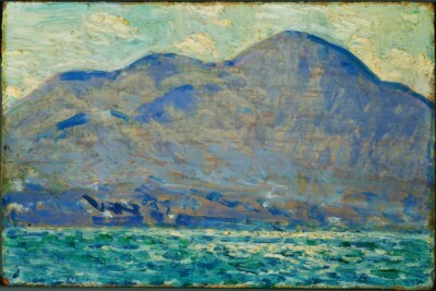 Frederick Childe Hassam - Mt. Beacon at Newburgh Hudson River - Art Print 1916
