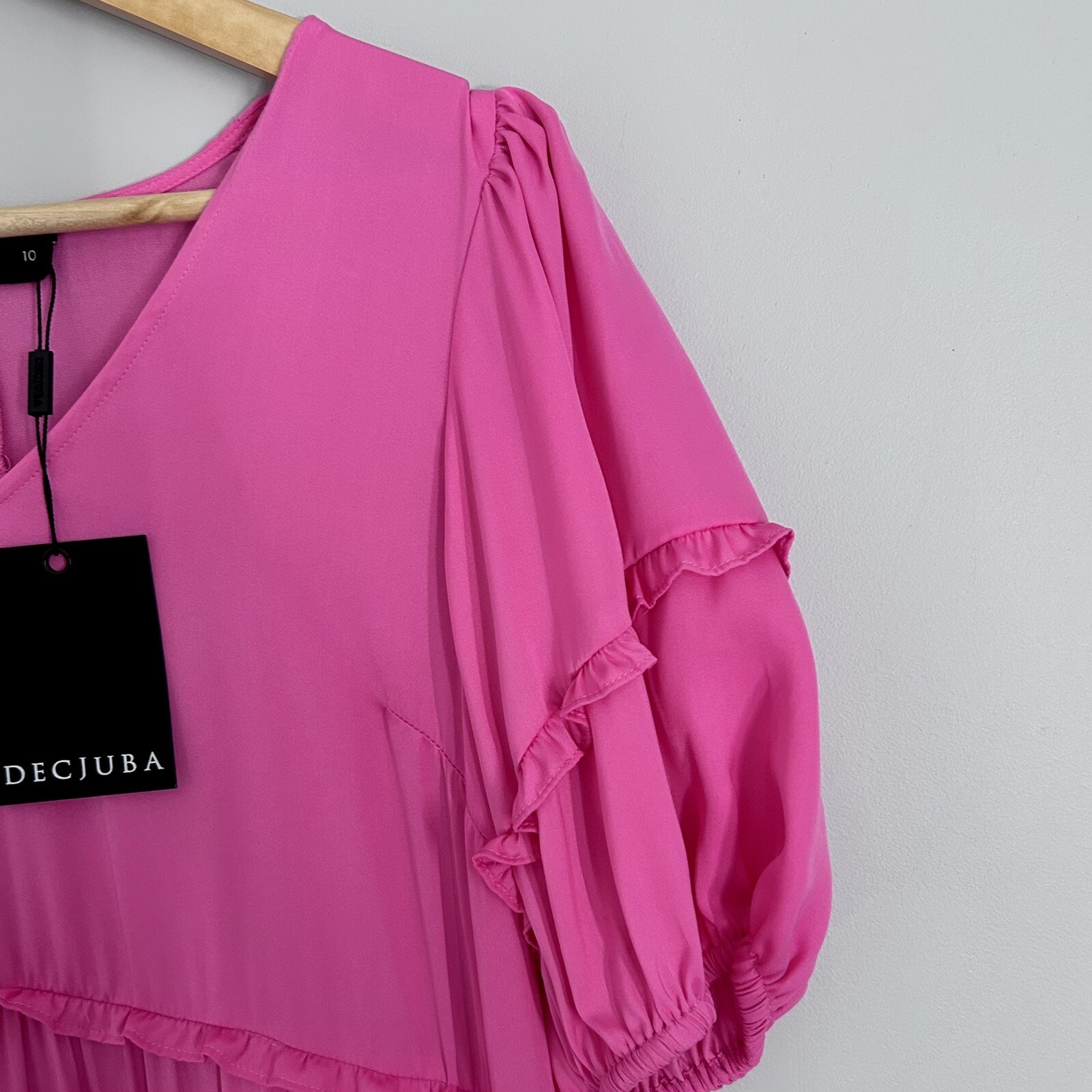 Decjuba Hot Pink Tiered Maxi Dress Size 10 RRP 139.95 eBay