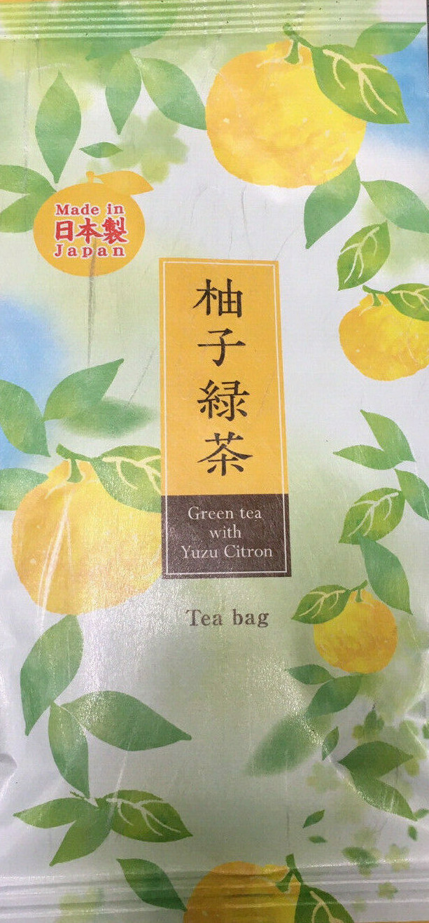 With Yuzu Citron Ryokucha Tea Bags, Made In Japan