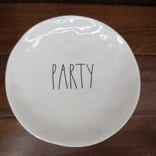 Rae Dunn Artisan Collection Party Melamine 10" Plate