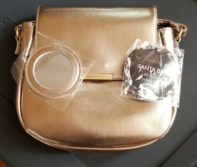 Ion Color Brilliance Golden Santa Baby Holiday Cross Body w/ Attached Mirror NEW