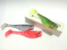 Paddle Tail Fat Belly Bait Mold 4 inch / 10 cm