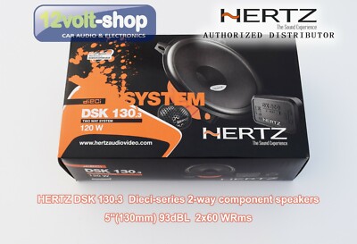 Hertz DSK130.3 Dieci 5''(130mm) 2-way component speakers set 93dB 120W Max