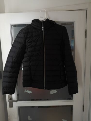 GEOXD SHORT DOWN JACKET  JAYSEN Woman JKT BLACK UK Size 6 USA 4 - Picture 1 of 6