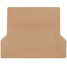 Alfombrillas de maletero de goma beige de alta resistencia para todo tipo de clima para autos se adaptan a revestimiento de carga para camionetas SUV