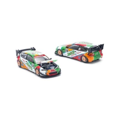 POPRACE PR64-128 1/64 PANDEM HONDA CIVIC EG6 METALLIC JACCS POP