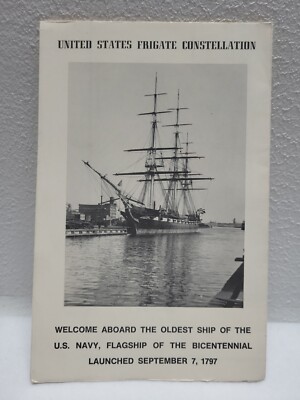 United States frigate constellation 1797  guide tourist Boston book Tour Map