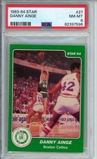 1983-84 Star #27 Danny Ainge PSA 8 Rookie Card Centered Boston Celtics