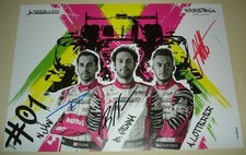 Le Mans 2019 FIA WEC Rebellion Racing R13 MP1 #1 Senna Jani Lotterer Signed Card