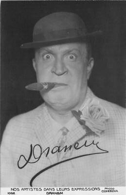 1920s Photo Expression man cigar hat Postcard RPPC 24-10276