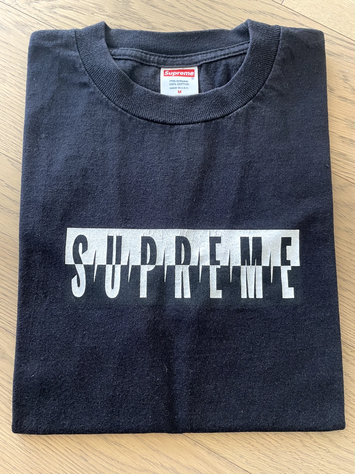T shirt logo Supreme Predator Box noir taille M