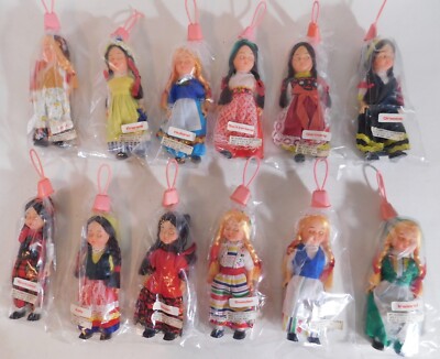 Nationality Dolls with Moving Eye Lids - 6'' - Sealed - Lot of 12 - New - Read