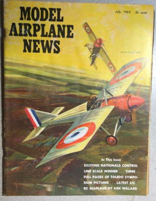 MODEL AIRPLANE NEWS Magazine July, 1965