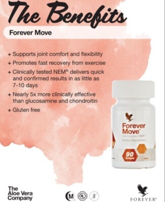 FOREVER MOVE 90 Softgels by Forever Living. Joint and muscle 