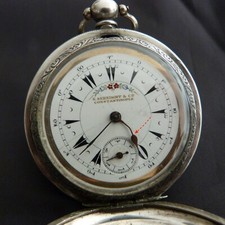 MONTRE A COQ SAVONNETTE EN ARGENT MARCHE OTTOMAN