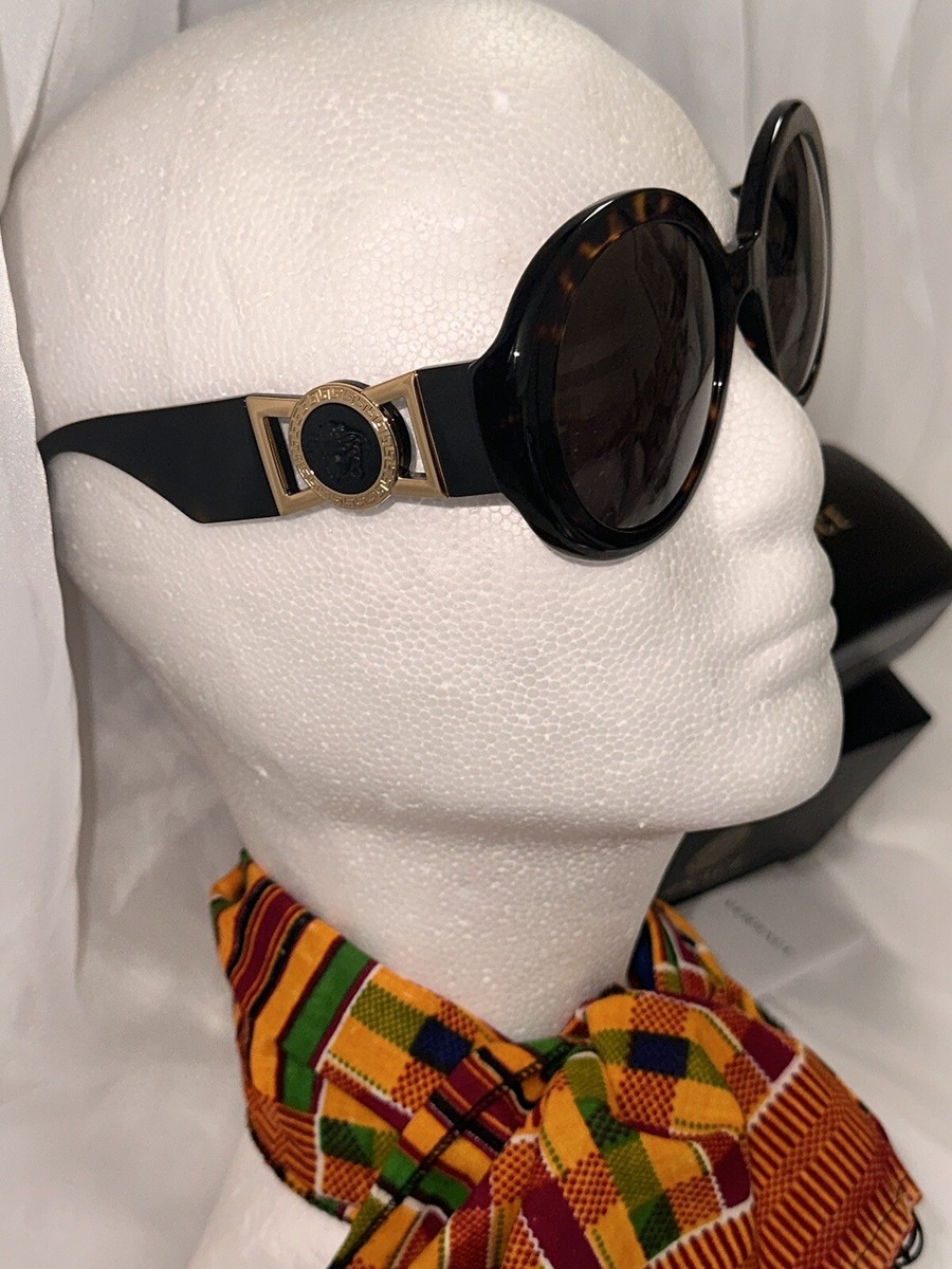 VERSACE SUNGLASSES ROUND HAVANA BROWN OVE4414 + LOGO BOX +  display picture 3