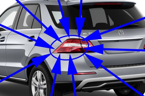 LUZ TRASERA EXTERIOR IZQUIERDA MERCEDES-BENZ CLASE ML350 ML550 ML63 AMG NUEVA GENUINA - Imagen 1 de 4