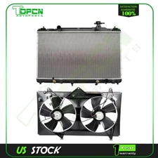 2436 Radiator and Cooling Fan Kit Fit for 2002 2003 2004-2006 Toyota Camry 2.4L