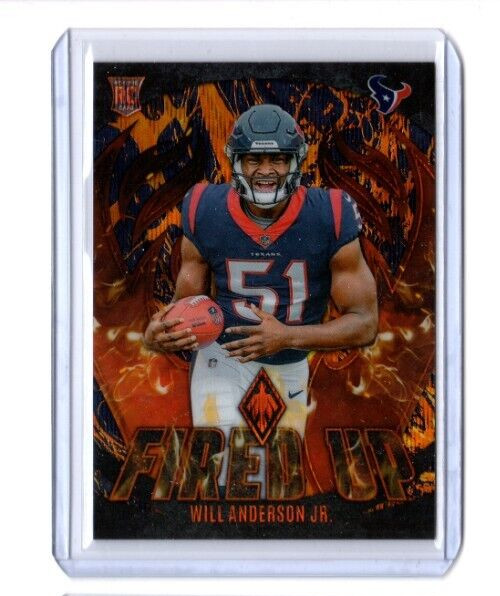 2023 Panini Phoenix Fired Up Lava Will Anderson Rookie Card #'d 051/150 JERSEY #