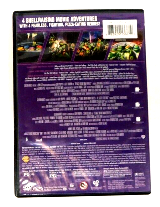 Teenage Mutant Ninja Turtles 2010 DVD 4 Film Favorites Newline