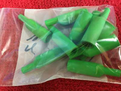 62 GREEN MUELLER Test Clip Insulator,    10 PCS  NOS