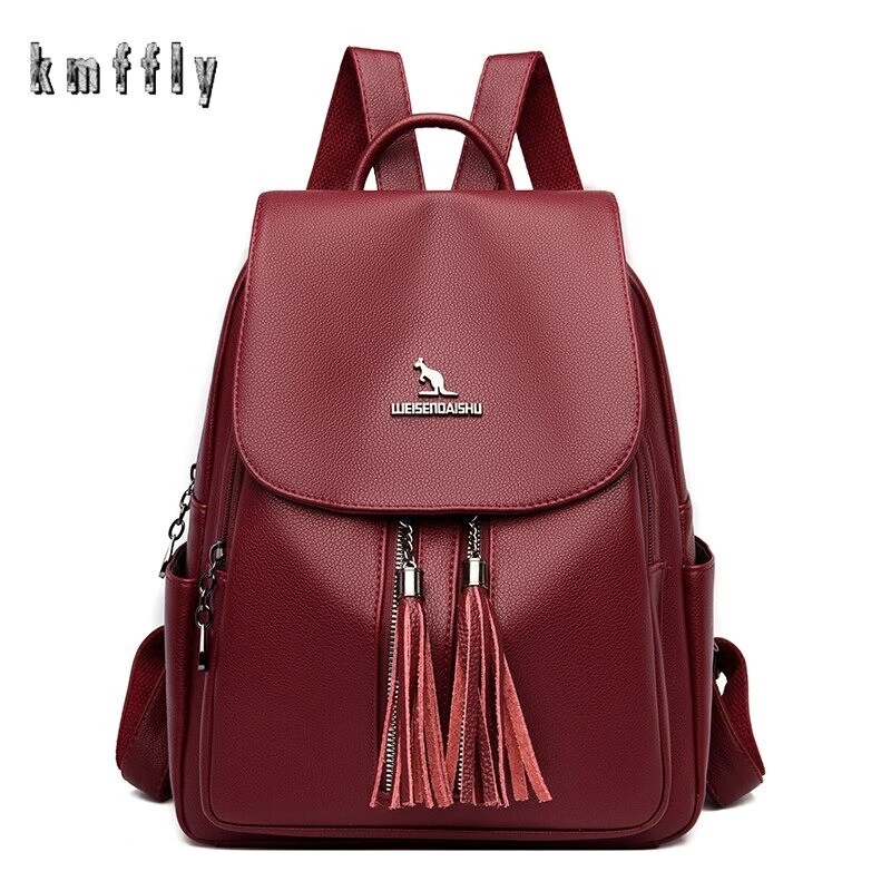 High Quality Backpack Soft Leather Men's Backpacks Girl Luxury  Designer BackPack