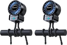 2 Pack Stroller Fan, 4 Speed 6600rpm High Speed Usb Rechargeable Extended Tripod