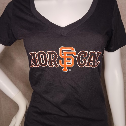 Nor Cal San Francisco Giants Short Sleeve Womans T Shirt Size Medium Black MLB - Picture 6 of 7