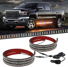 2pcs 70 Inch Truck Emergency Strobe Lights Strip Led Running Board Lights Bar