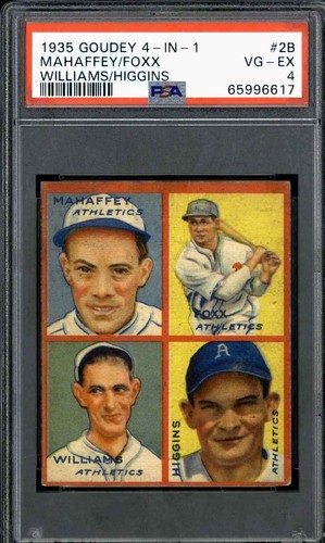 1935 Goudey 4-in-1 #2B Jimmy Foxx PSA 4 - Picture 1 of 2