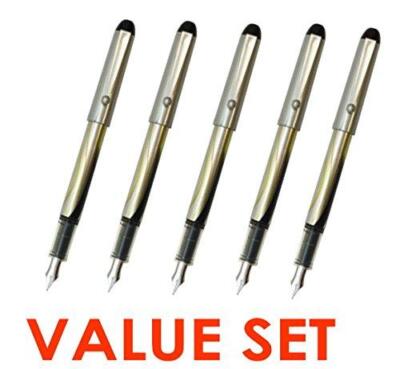 Pilot V Pen (Varsity) Disposable Fountain Pens, Black Ink, Small Point Value Set