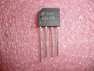 KBL08 Bridge Rectifier Single 800V 4A 4 Pin Fairchild (Lot of 2)
