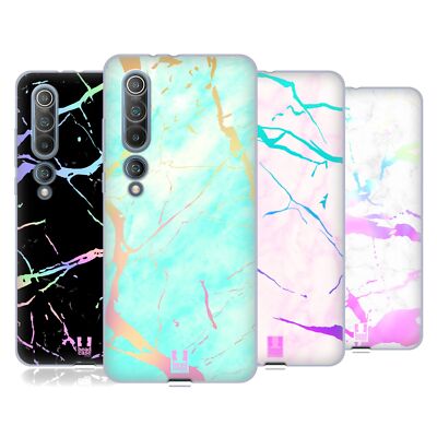 HEAD CASE DESIGNS COLOURFUL LASER MARBLE SOFT GEL CASE FOR XIAOMI PHONES