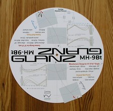 Glanz MH-9Bt Custom Designed Tonearm Cartridge Stylus Alignment Protractor