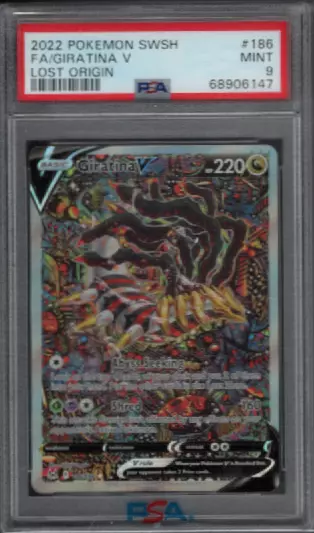 Pokemon - Giratina V - 186/196 Lost Origin Full Alternate Art Card : Toys & Games